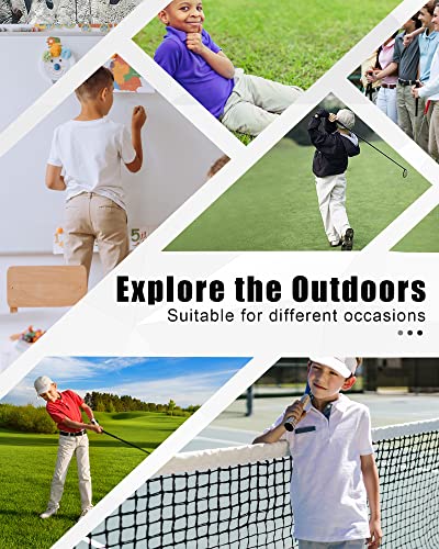 Dizoboee Boys Golf Jogger Pants Slim Fit Stretch Kids Pull-On Flat Front Comfortable Active School Uniform Pants With Pockets, Khaki, M #TOP5