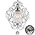 FLSFU Mini Chandelier Light Fixture,Modern Chrome Crystal Ceiling Light Fixtures 1 Light Small Chandeliers for Bathroom,Farmhouse Pendant Lighting for Girls Room Dining Room Closet Kitchen Island