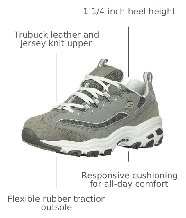 Image of Skechers Women's D'Lites-Me Time Lace Up Fashion Sneakers