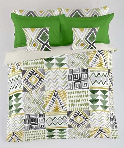 Parure de lit 180 coton bio taupe anti transpiration nuit