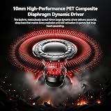 Yinyoo KBEAR BK1 słuchawki gamingowe z mikrofonem, 10 mm Dynamic Driver dla graczy FPS, zdejmowany kabel 5 N OFC, wtyczka jack 3,5 mm, kompatybilne z PC, Xbox, PS5, Switch, urządzeniami mobilnymi