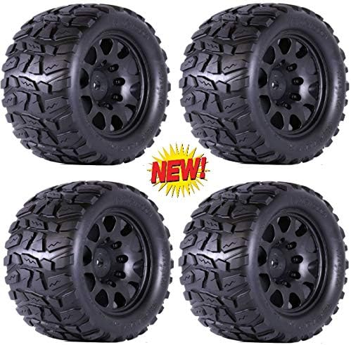 Powerhobby Raptor XL Belted Tires/Viper Wheels (4) Traxxas X-Maxx 6S / 8S