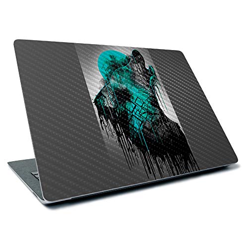 Image of MightySkins Carbon Fiber Skin for Microsoft Surface Laptop 3 13.5 inch (2019) - Under The Moon,Textured Carbon Fiber Finish,Easy to Apply, Remove, and Change Styles,