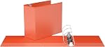 Easyview Premium Angled D-Ring 5-Inch Binders with Clear-View Covers, Customizable 3-Ring Binders for School, Office, or Home, Pack of 1, White