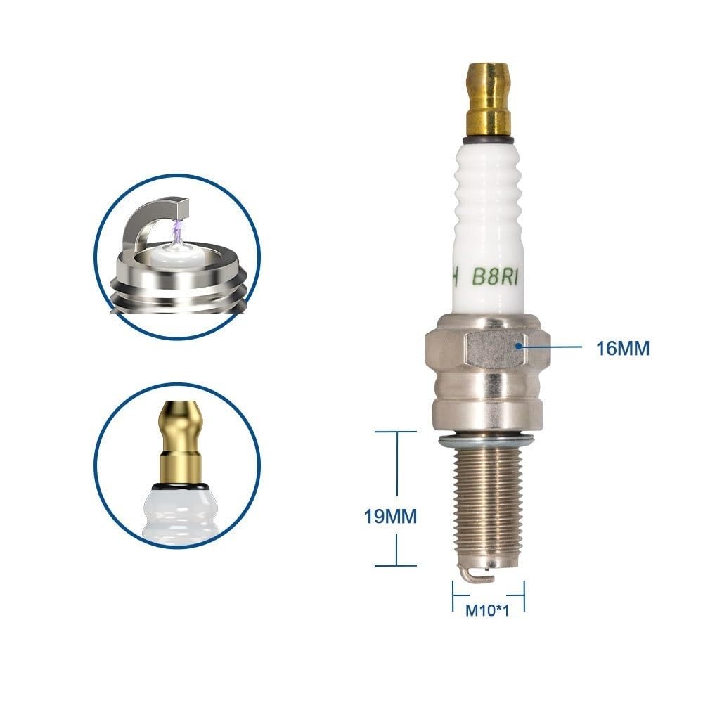 Bujías para automóviles, bujías para motocicletas, bujías de iridio B8RI para CR8E CR8EIX CR7E CPR7EA-9 CPR8EA-9 CPR8EAIX-9 96067 IU24 IU22 UR4DC