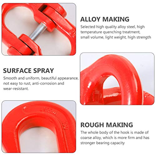 TEHAUX 1 conjunto de gancho de segurança e acoplador rápido, acessórios de corrente de segurança