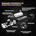 WOTEK 2 in 1 Luces para Bicicleta LED Impermeable, Power Bank 4000mAh...