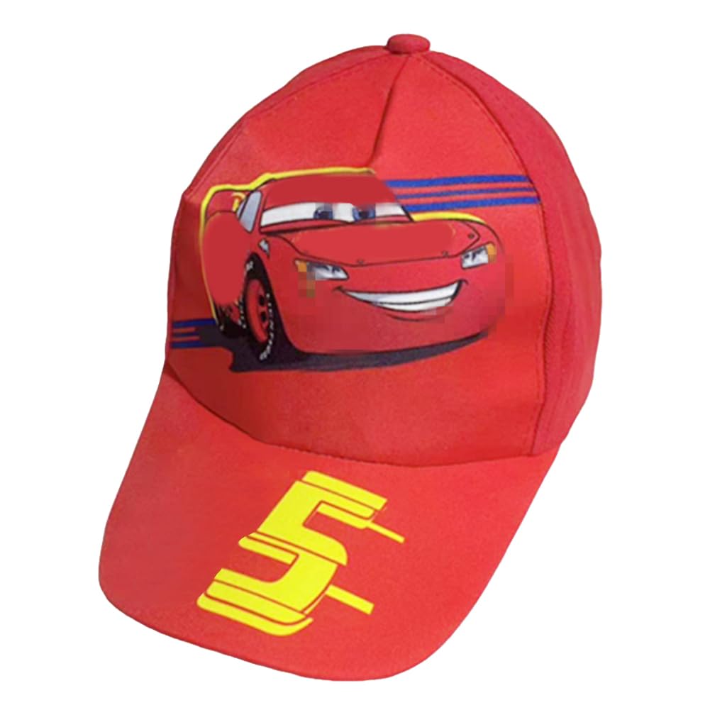 SBJJGQIS Gorra De Béisbol De Dibujos Lightning Racing, Gorra Moda Ajustable De Tenis De Verano, Gorra De Lightning Racing Viaje, Gorra Transpirable Deocio Moda Animados para Niños Deportes Al Aire Libre