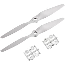 2 Pcs 7050 7"x5" Propeller, Gray Nylon, CCW