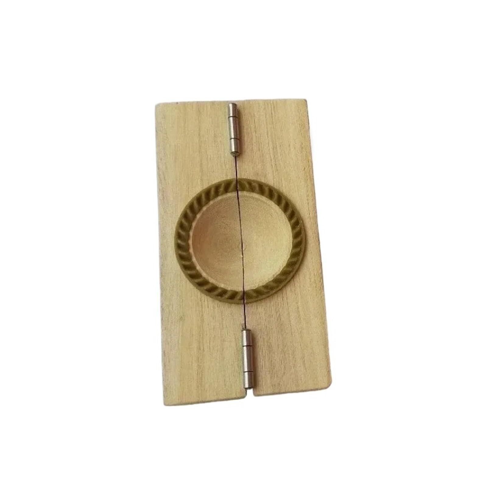 LCANALLYMS Dumpling maker, Wooden Dumpling Press Tool Mould Home Kicthen Wood Special Dumplings Wrappers Maker(7.5cm)