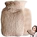 Bottiglia per sacchetto di acqua calda - Pista di riscaldamento coperta di , riscaldatore a mano morbido 1l | Soluzione riutilizzabile di terapia termica del comfort, pacchetto di rilievo freddo immagine