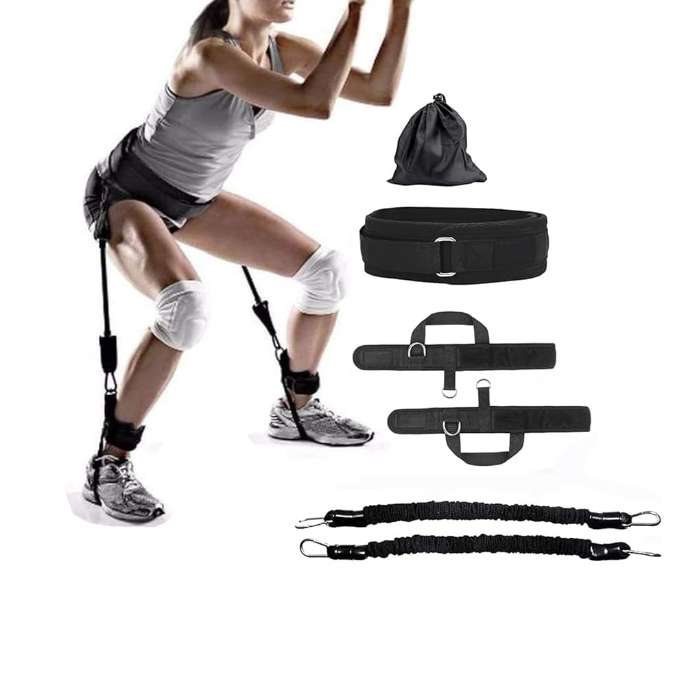 Vertical Jump Trainer, Jump Resistance Belt, Leg Strength Training Belt, Basketball, Volleyball, Football, Tennis Leg Agility Training