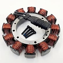 32 Amp Unmolded Stator with 2 Pin Female Plug for Fits 1989-1996 Harley Big Twin Evo Touring Models, 1989-1999 Softail & 1991-1998 Dyna Models with Mounting Hardware - Replaces HD# 29970-88C