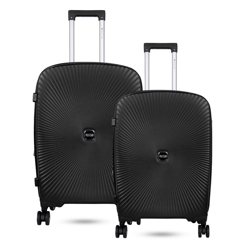 Image of Polo Class 2Pc Set Trolley Bags (20 /24 inch) - Black