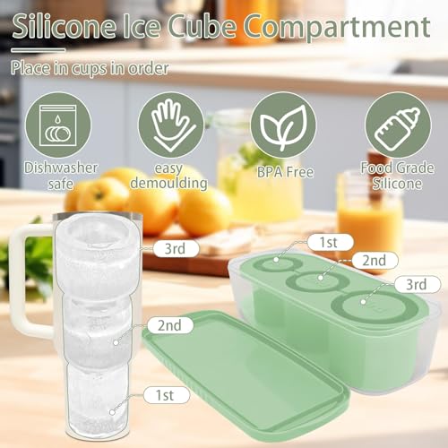 Molde de Hielos de Silicona para Vasos Stanley 40 Oz miniatura 3