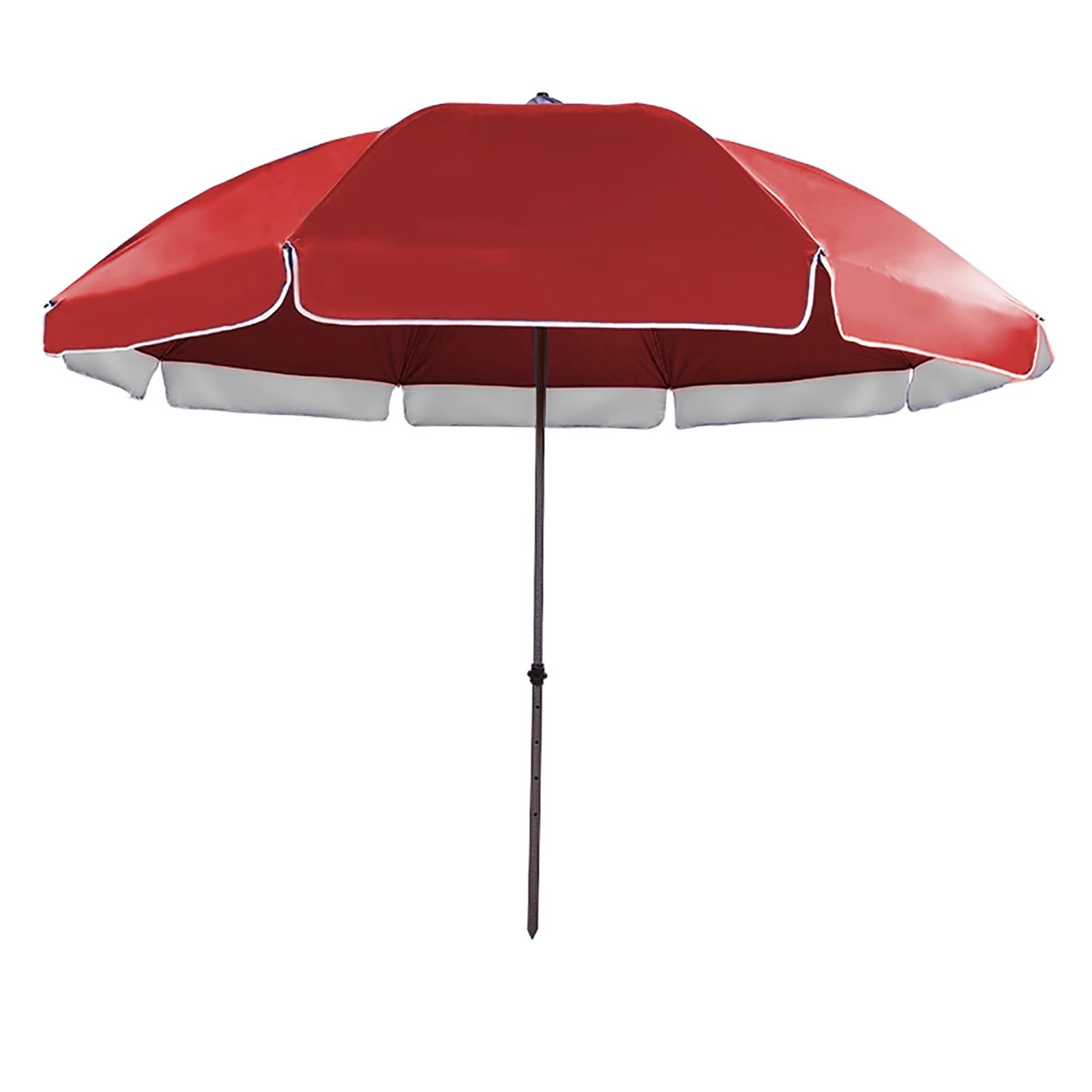 Sombrilla de jardín exterior 260 cm, altura ajustable, protección UV UPF50+, sombrilla de playa antiviento, sombrilla grande de 240cm