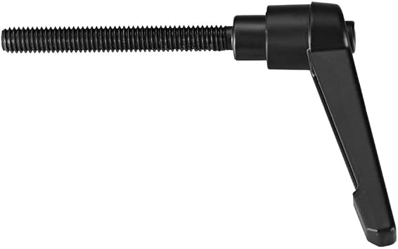 uxcell M6 x 40mm Handle Adjustable Clamping Lever Thread Push Button Ratchet Male Threaded Stud Knobs Quick Release Screw Handles Bolts with Locking Lever Black