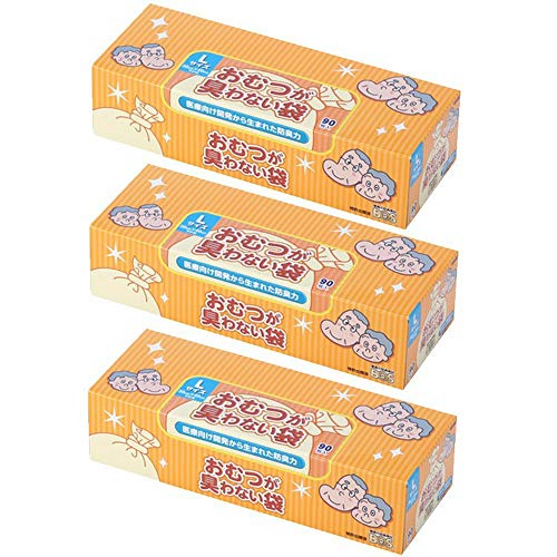 [3個ｾｯﾄ]臭わない袋ＢＯＳ大人用箱型（Ｌサイズ９０枚） クリロン化成の商品画像（Amazon）