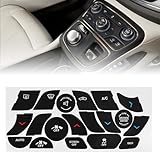 NPSNGSJY Car Button Stickers Interior Decals Compatible with Chrysler 200 300 2014-2017 A/C Climate Air Condition Dash Button Repair Kit Control Button Repair Decals Sticker Car Accessories