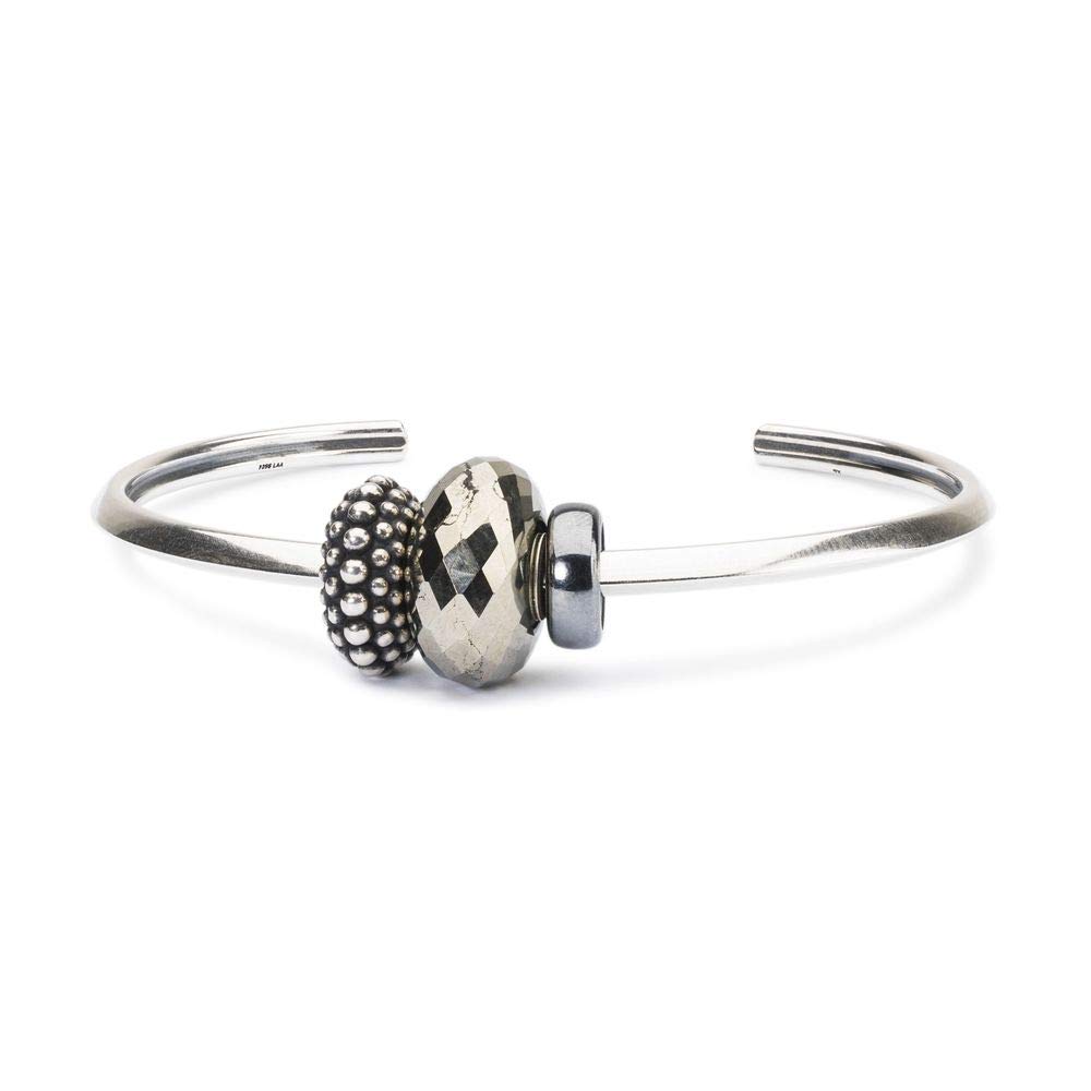 Trollbeads Bracciale in argento Sterling 925 con cuore, Argento sterling