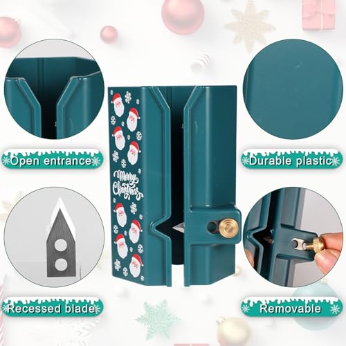 lasuroa Cortador de papel de embrulho deslizante, ferramenta de cortador de papel de presente cortad