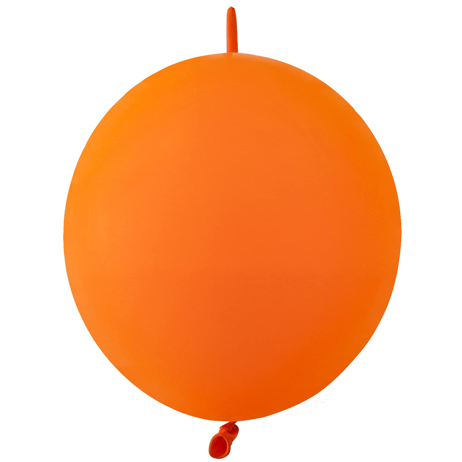 IN-JOOYAA 12 Inch Orange Link Balloon 60 Pcs Quick Linkable Balloon for Party Decoration