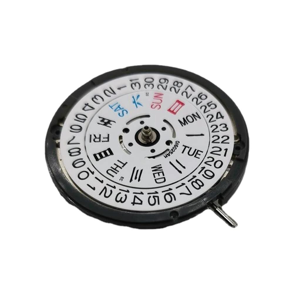 Movimiento mecánico automático de Alta precisión para Reloj - Reemplazo de Doble Calendario con Tres Agujas para el 7S36