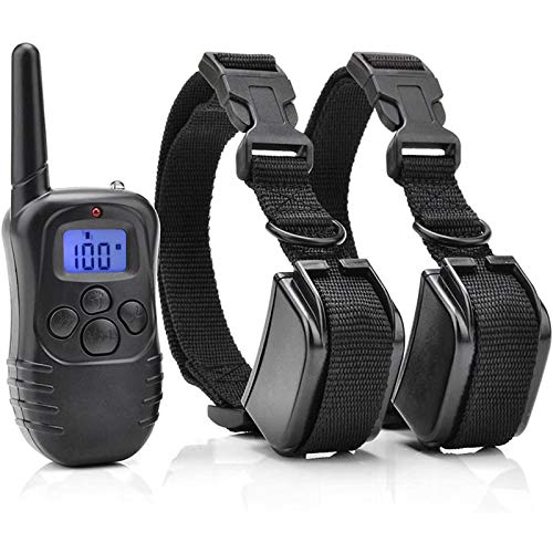 Dog Shock Collars for 2 Dogs With Remote, Rechargeable Dog Training Collar With Vibration Shock Beep Modes, Waterproof Ecollar Dog Training Collar With 1000ft Range, Shock Collar For Small, Large Dogs