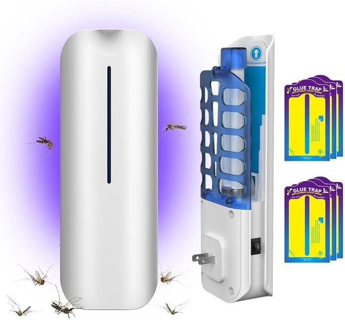 FAADIG Trampa para moscas, trampa para moscas de interior, matamosquitos silencioso y seguro, trampa de frutas, trampa para mosquitos, trampa