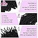 Youngther 18 inch New Faux Locs Crochet Hair Curly 6 Packs New Soft Locs Crochet Hair for Black Women Pre Looped Synthetic Goddess Locs Braiding Hair (18inch 6packs,1B#)