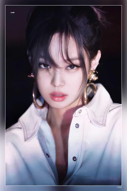PostersWorld Jennie Blackpink Black Pink Boombaya Du Ddu How You Like That Ice Cream Kill This Love Matte Finish Paper Poster Print 12 x 18 Inch (Multicolor) PW-29672