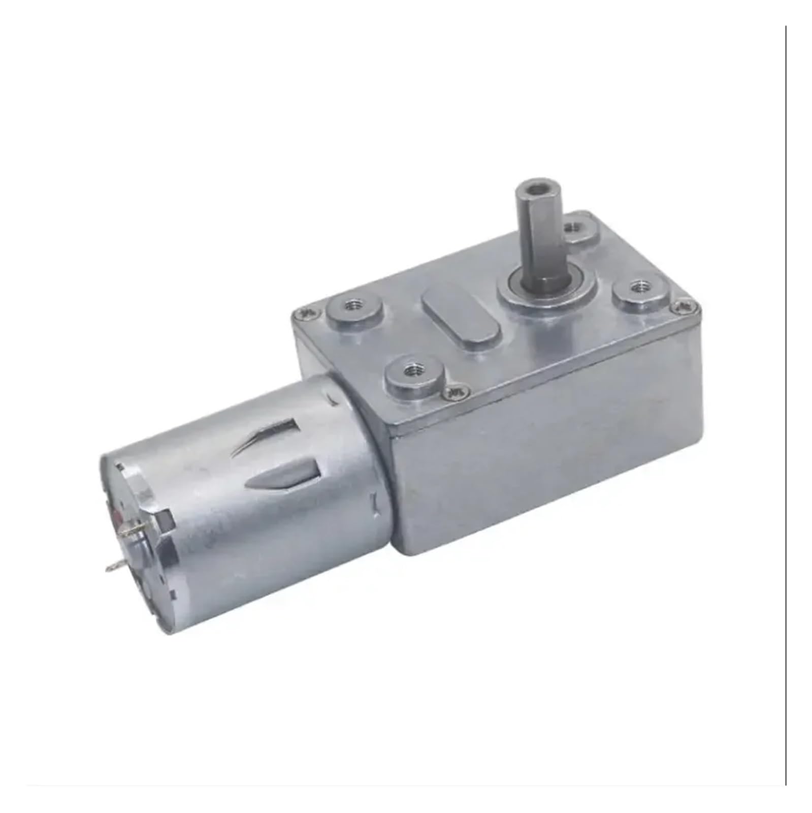 TSIOHKBS JGY-370 DC6V 12V 24V Worm Gear Electronic Starter Single Shaft Reducer 2-375RPM High Torque Metal Electronic Starter Reversed Reduction Self-Lock (25RPM,6V)