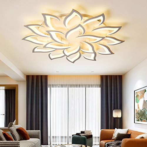 Plafonnier LED à intensité variable avec télécommande lampe de plafond à fleurs - 5