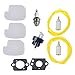 Podoy 530069247 Chainsaw Parts for Compatible with Poulan P3314 530095646 530069247 Air Fuel Filter with Fuel Line Spark Plug Gasket Primer Bulb P3314 P3416 P3816 P4018 PP3416 PP3516 PP3816 PP4018