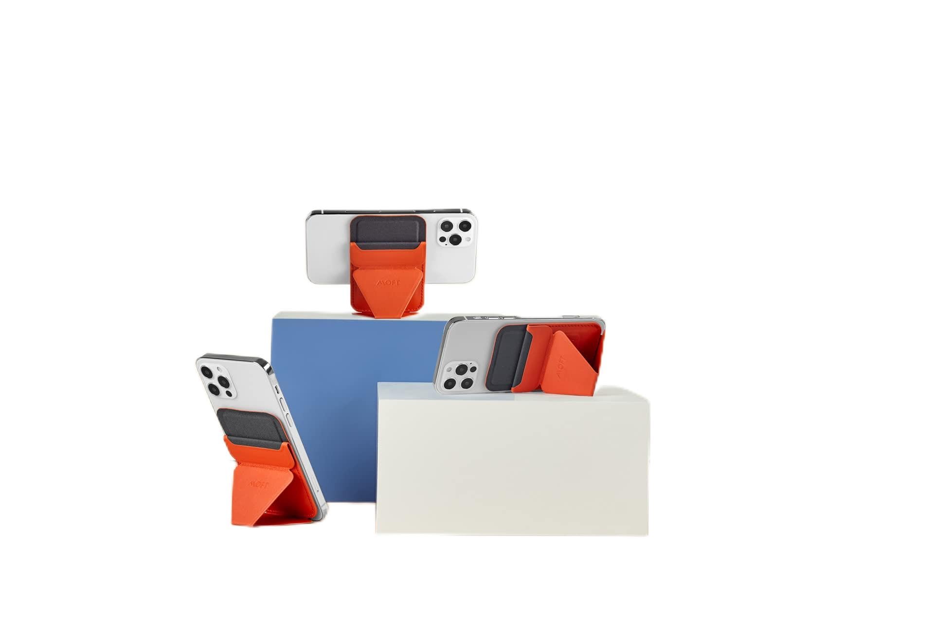 MOFT MagSafe Wallet Stand for iPhone14/13/12 Series Enhanced Magnetic Strength MagSafe Compatible Phone Stand with 3 Viewing Angles (Orange) (B09PFZ2HV3) Amazon Price History, Amazon Price Tracker