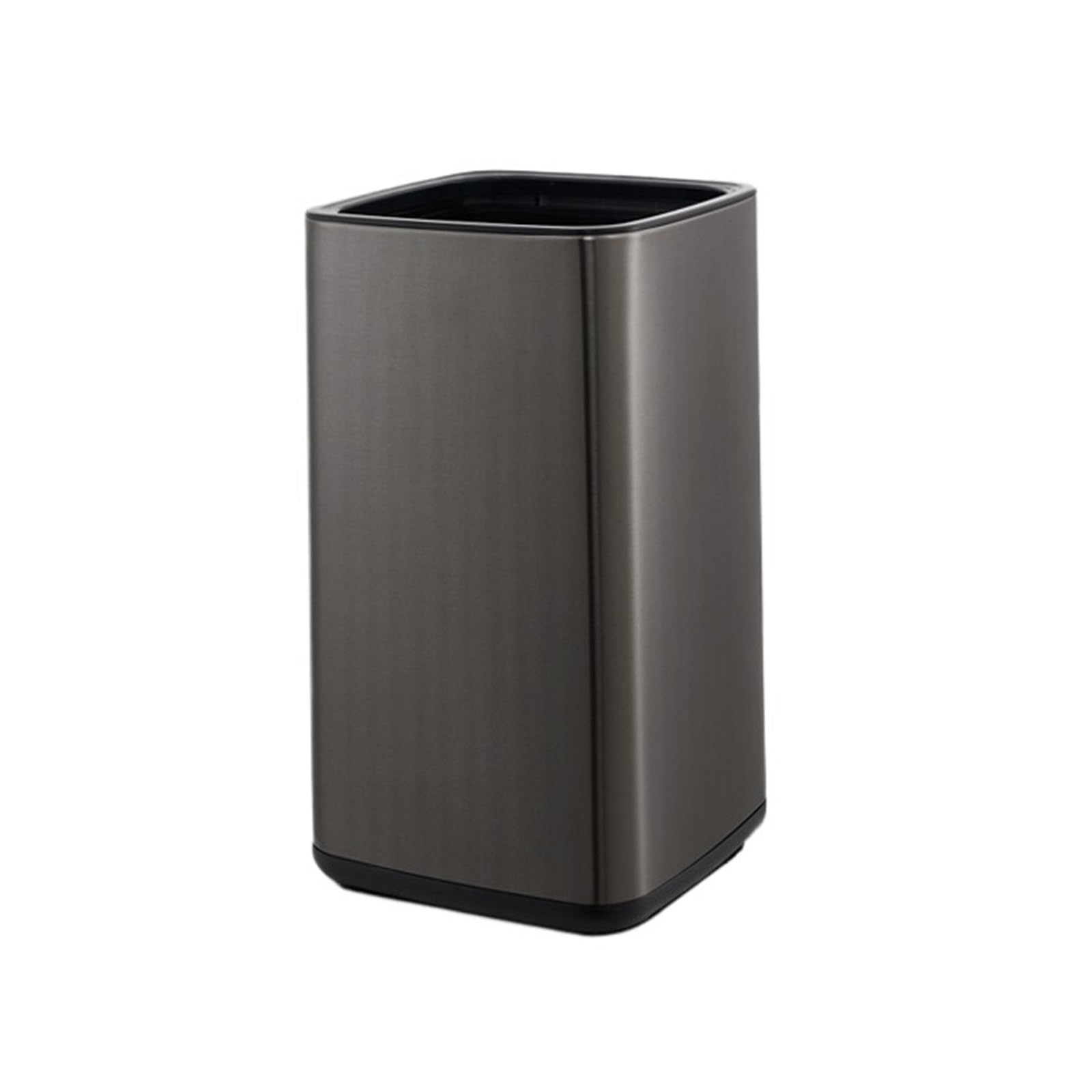 Z4T8M2K6G5 Waste Bin Open Top Trash Can,Rectangle Rubbish Bin for Kitchen Bathroom Living Room Office Trash Can(Black)
