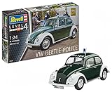 im Maßstab1:24 Revell Modellbausatz Auto 1:24 - Volkswagen VW Käfer Polizei 1968 (VW Beetle Police) im Maßstab 1:24, Level 4, originalgetreue Nachbildung mit vielen Details, 07035