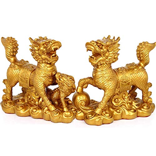 Cadeau Feng Shui Chi Lin : offrez la chance et la richesse avec ces statues dorées
