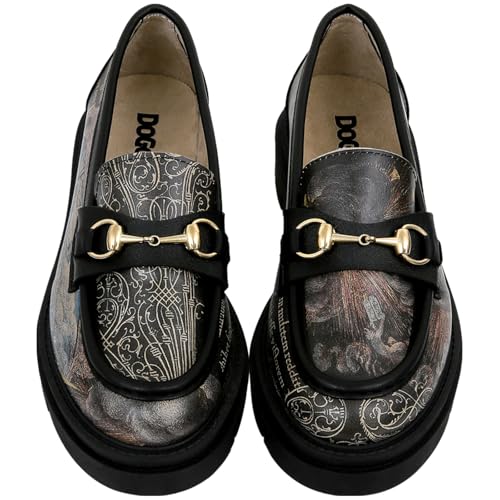 Image of DOGO Penny Loafers for Women - Handmade and Vegan Leather Platform Loafers for Women
