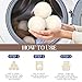 Wool Dryer Balls, New Zealand Dryer Balls Laundry Reusable Reduce Static Cling, Dryer Ball to Reduce Wrinkles & Shorten Drying Time, Drying Balls Fabric Softener Ball for Laundry（Pack of 8)