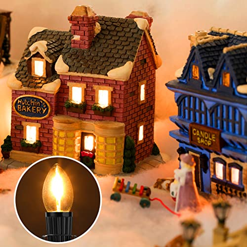 6 Pcs Single Salt Lamp Cord Replacement For Christmas Village E12 Corded Light Bulb Socket With Metal Clip Dimmer Control Switch Plugs For Christmas Village House Accessories Crystal Salt Lamps 6 Ft #TOP1