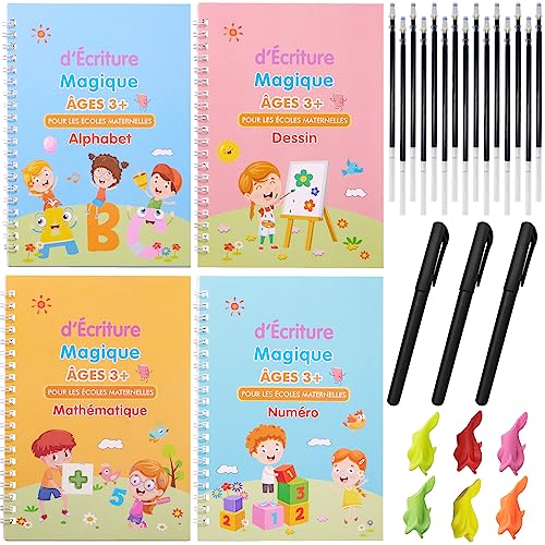 YAMMI - Cuaderno de escritura mágica: Aprender a escribir caligrafía infantil - Cuaderno de...