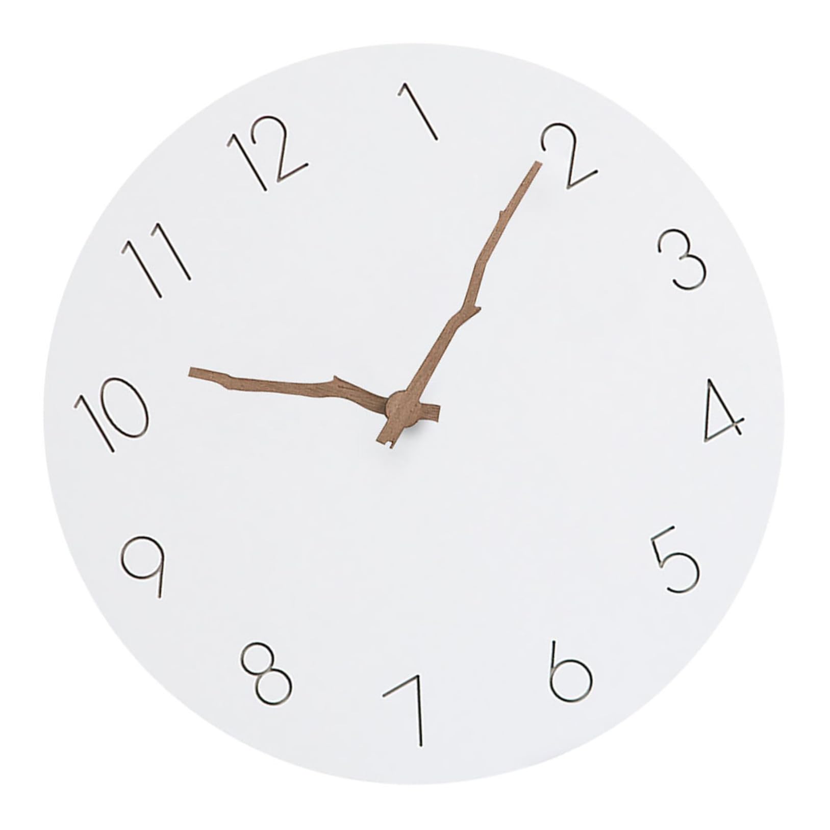 Horloge murale silencieuse design branche 30cm Mobestech pour salon et cuisine moderne