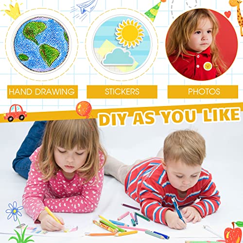 Xunyee 50 Pcs Clear Acrylic Button Pins With 100 Paper 10 Sim Card Removal Tool Badge Pins Buttons Badges Kit For Diy Craft Christmas Party School Activities (2.25 Inch) #TOP3