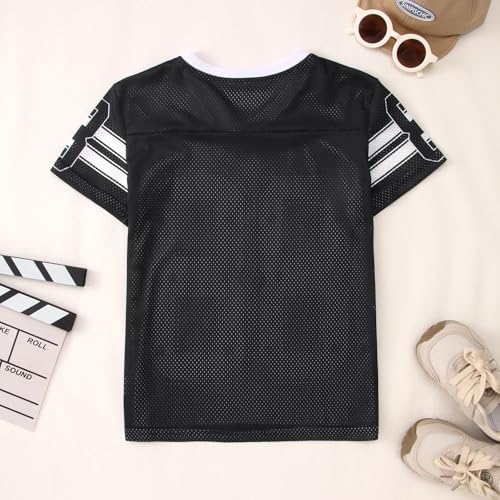 Image of Girls Boy Jersey Shirt Kids Y2k Baggy Tshirt 88 Graphic Tees | Size 6-11 Years V Neck Sports Team Outfit, Football Season Shirts, Oversized Short Sleeve Summer Tee Top