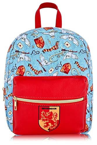 Fast Forward Mochila Harry Potter para homens, mulheres, unissex | Linda bolsa de couro PU 25,4 cm H