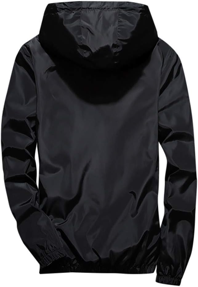 Lightweight Windbreaker Jackets For Men Big And Tall Spring Fall Casual Zipper Waterproof Mountain Coats,M-7XL
