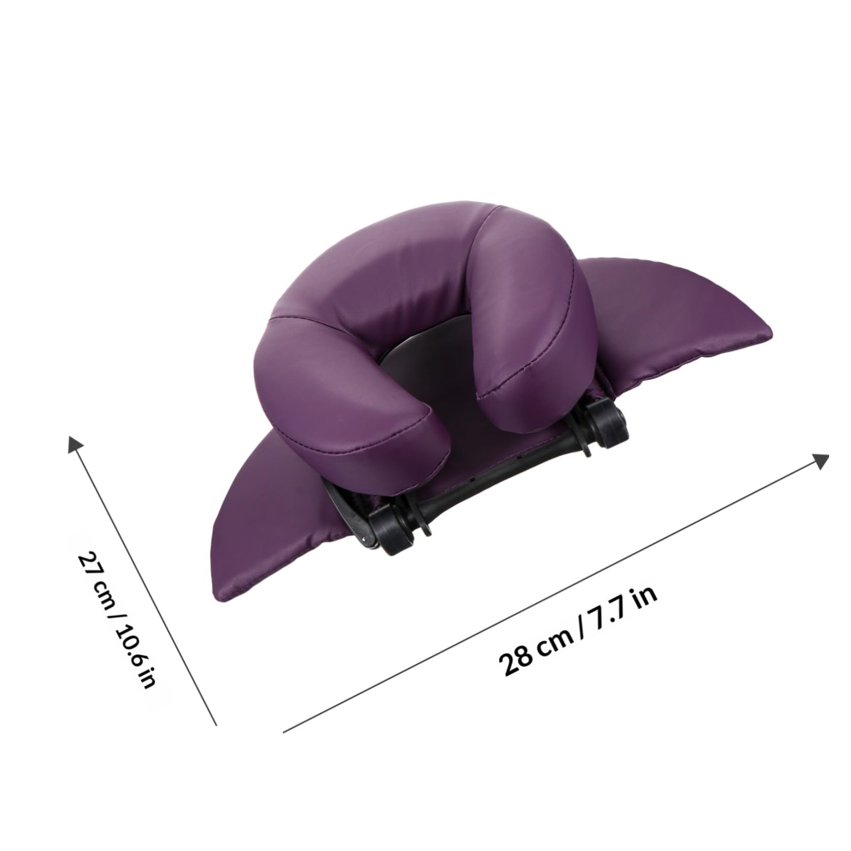 Cuscino per Pisolino da Ufficio Porpora Design Creativo e Angolo Regolabile, Imbottitura in Spugna e Struttura in Acciaio Inox per Massaggio Facciale
