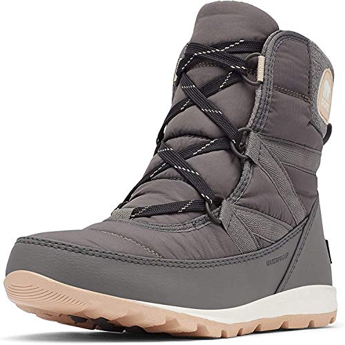 Sorel - Women's Whitney Short Lace Waterproof Insulated Winter Boot, Quarry, 7.5 M