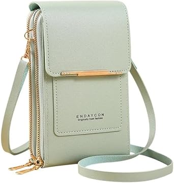 Bolsa De Couro Ombro Feminina Tocar Touch Cellular Multiuso